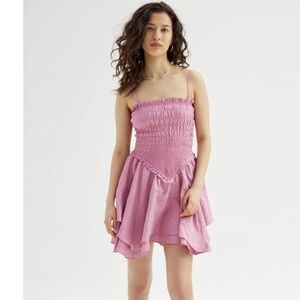 UO Poppy Smocked Mini Dress